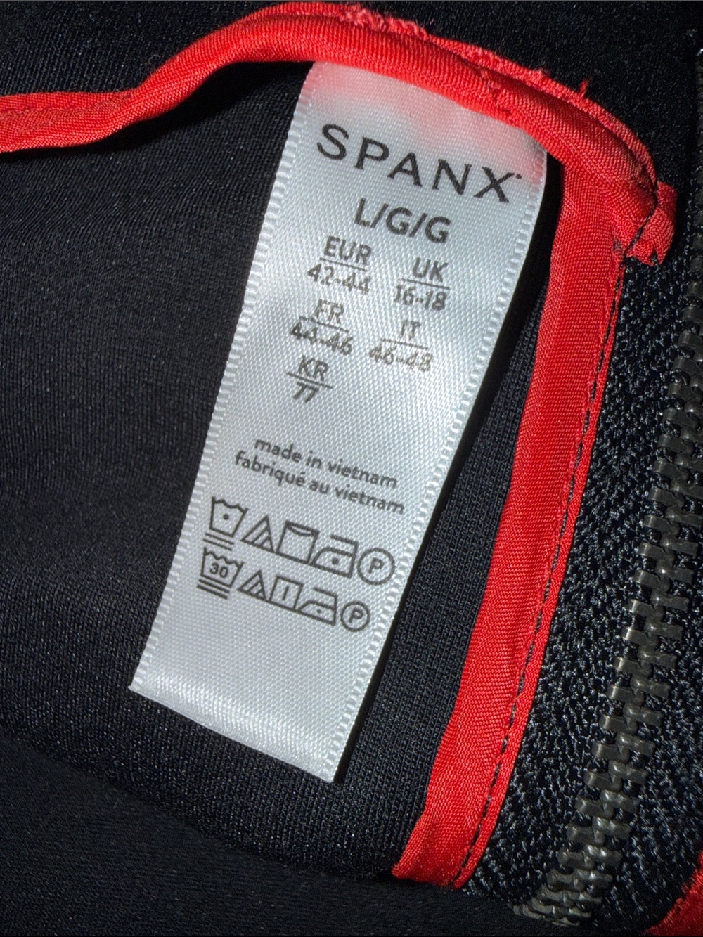 Spanx The Perfect Ponte A-Line Dress in Black Size Large - Picture 2 of 11
